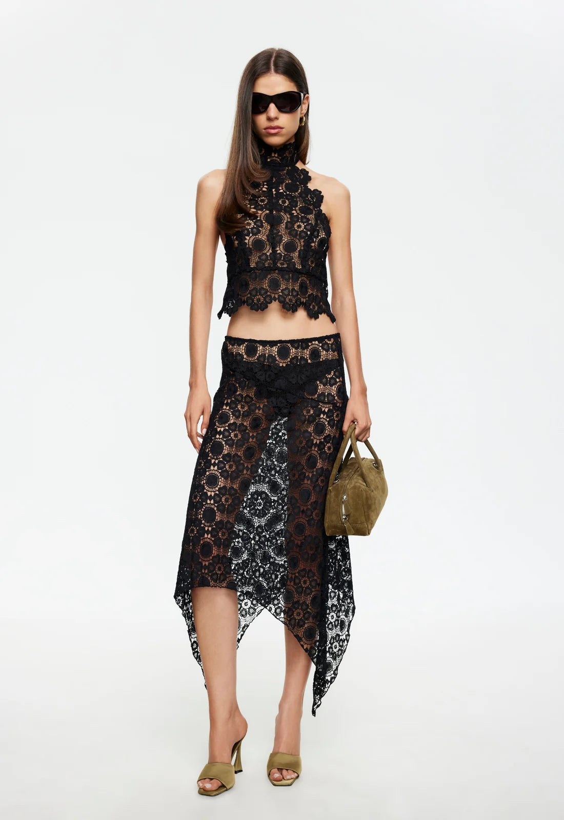 Trophy Midi Skirt - Noir