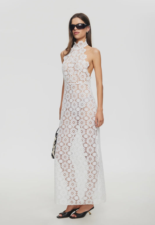 Trophy Maxi Dress - Porcelain