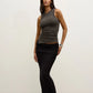 LANA ROUCHED TANK - SMOKE