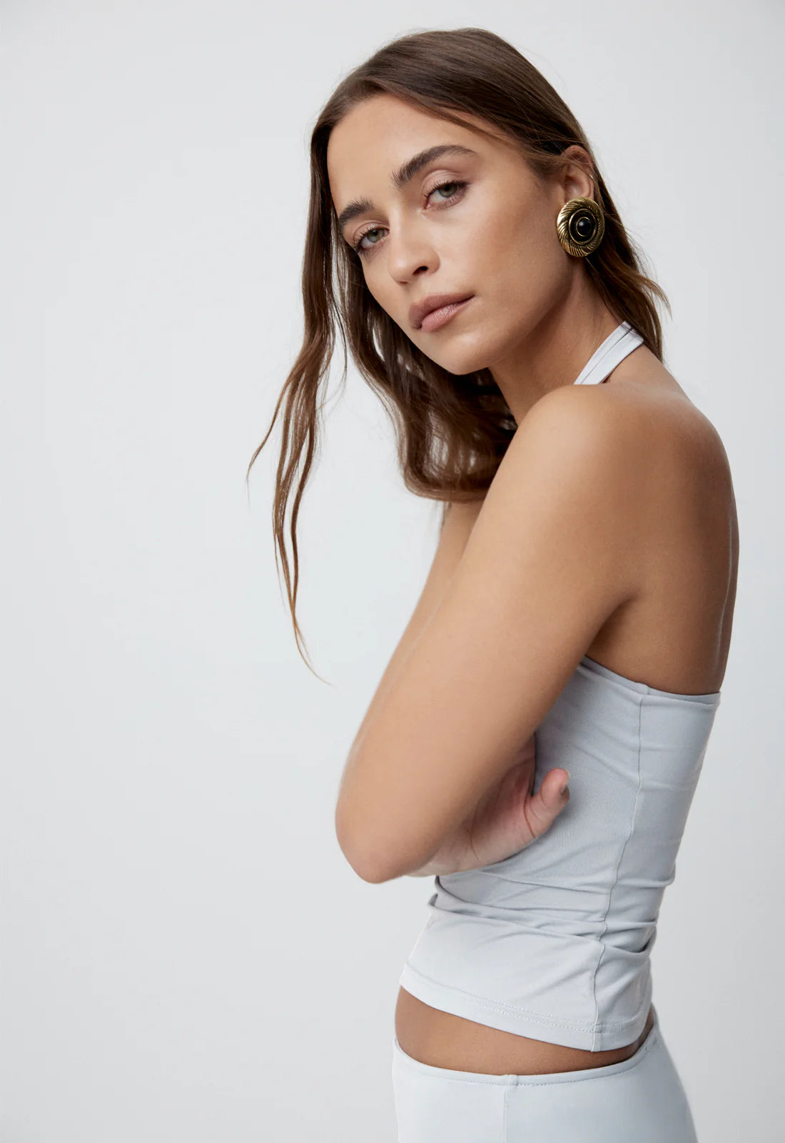 Rouje Halter Top - Smoke