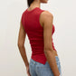 LANA ROUCHED TANK - RED
