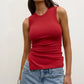 LANA ROUCHED TANK - RED
