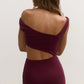 ELARA MIDI DRESS - PLUM