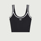 Forward Crop Tank - Black