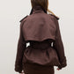 Reece Trench Coat - Espresso