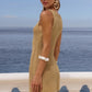 ARIYA SLEEVELESS MINI DRESS - GOLD