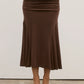 NOEMI SKIRT - CHOCOLATE