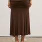 NOEMI SKIRT - CHOCOLATE