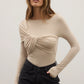 EDIE BODYSUIT - ALMOND