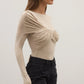 EDIE BODYSUIT - ALMOND