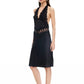 SOLANA MIDI DRESS - ONYX