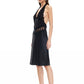 SOLANA MIDI DRESS - ONYX