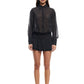 GIRLS GIRLS GIRLS MINI DRESS - ONYX POLKA