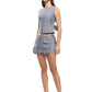 COUNTRYSIDE SKORT - CHARCOAL STRIPE