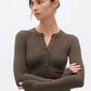 Searle Henley Top - Cedar