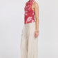 Flora Mesh Halter - Hibiscus