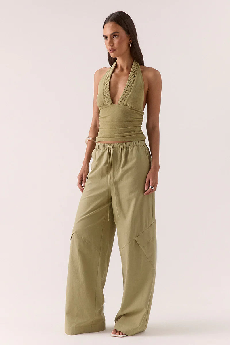 ALORA TOP - OLIVE