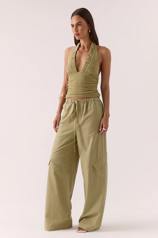 ALORA TOP - OLIVE