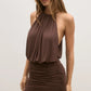 RAVISH MINI DRESS - CHOCOLATE