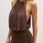 RAVISH MINI DRESS - CHOCOLATE