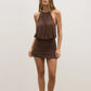 RAVISH MINI DRESS - CHOCOLATE