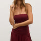Leah Dress - Wine