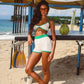 Courtside Knit Short - White/Green