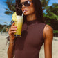Lena Bodysuit - Chocolate