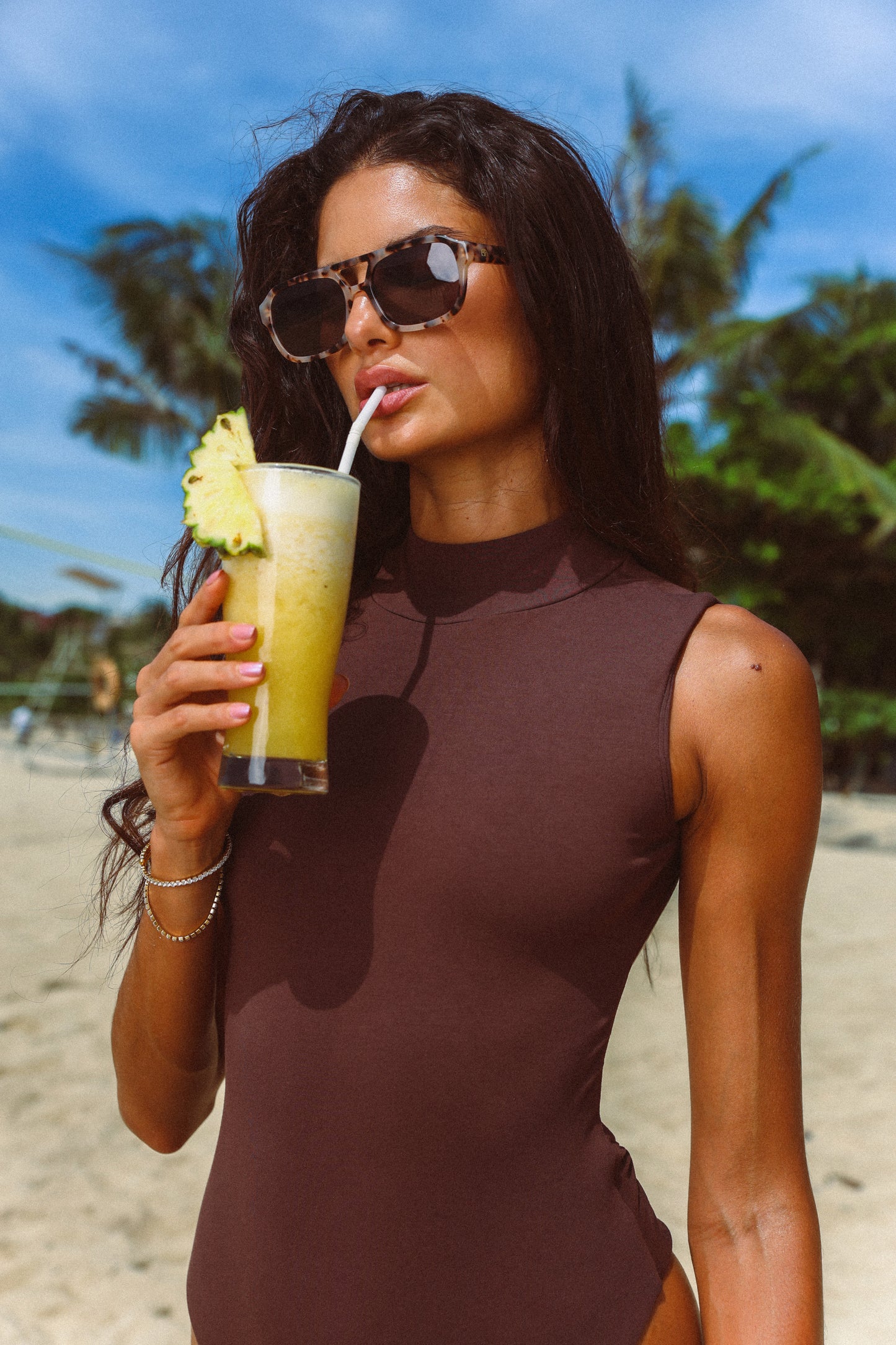 Lena Bodysuit - Chocolate