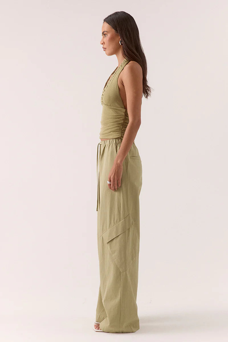 ALORA TOP - OLIVE