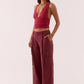 LONI TOP - BERRY