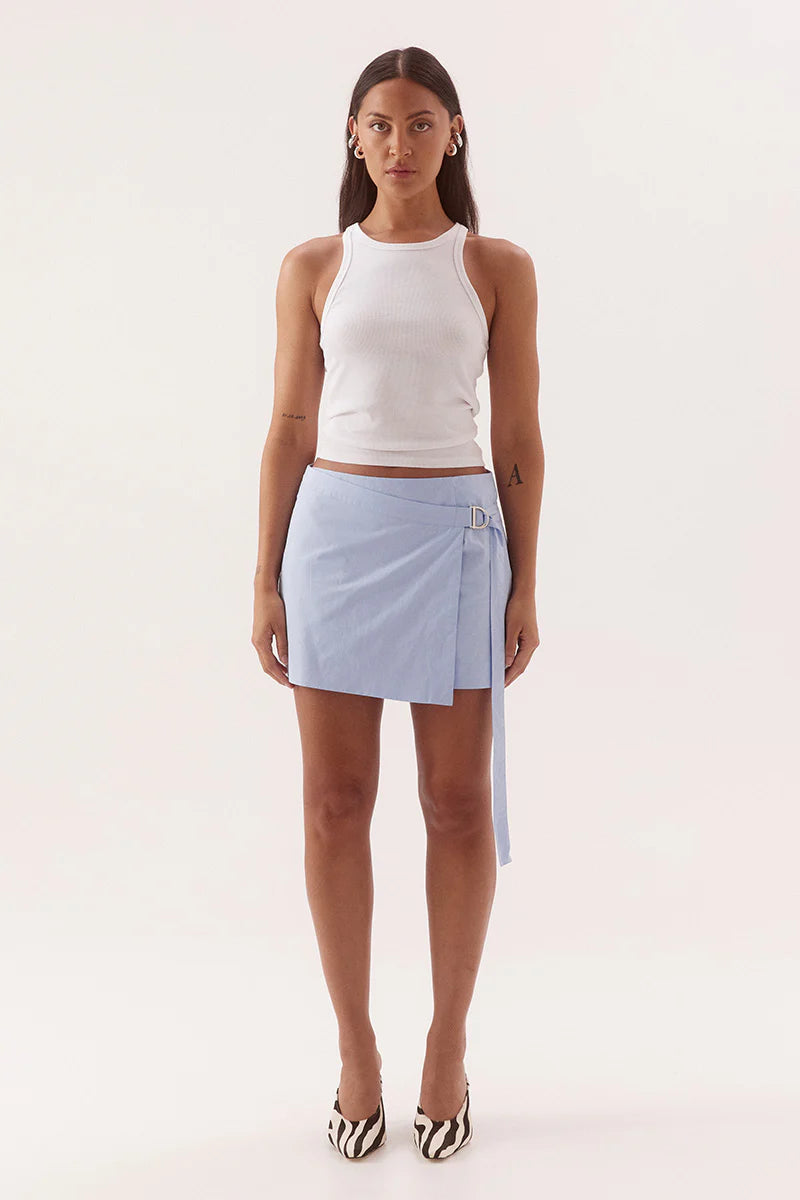 BLUME COMBO SHIRT DRESS - BLUE