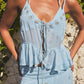 Plumeria Top - Blue