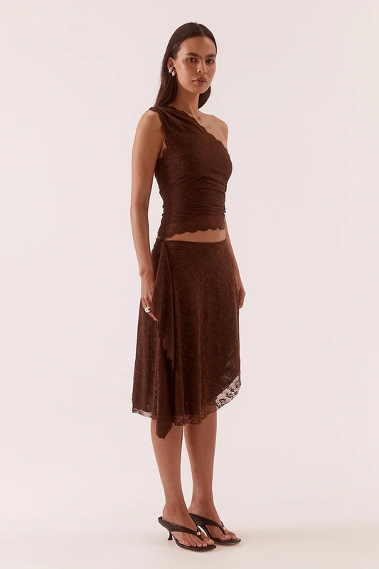 HARPER TOP - CHOCOLATE