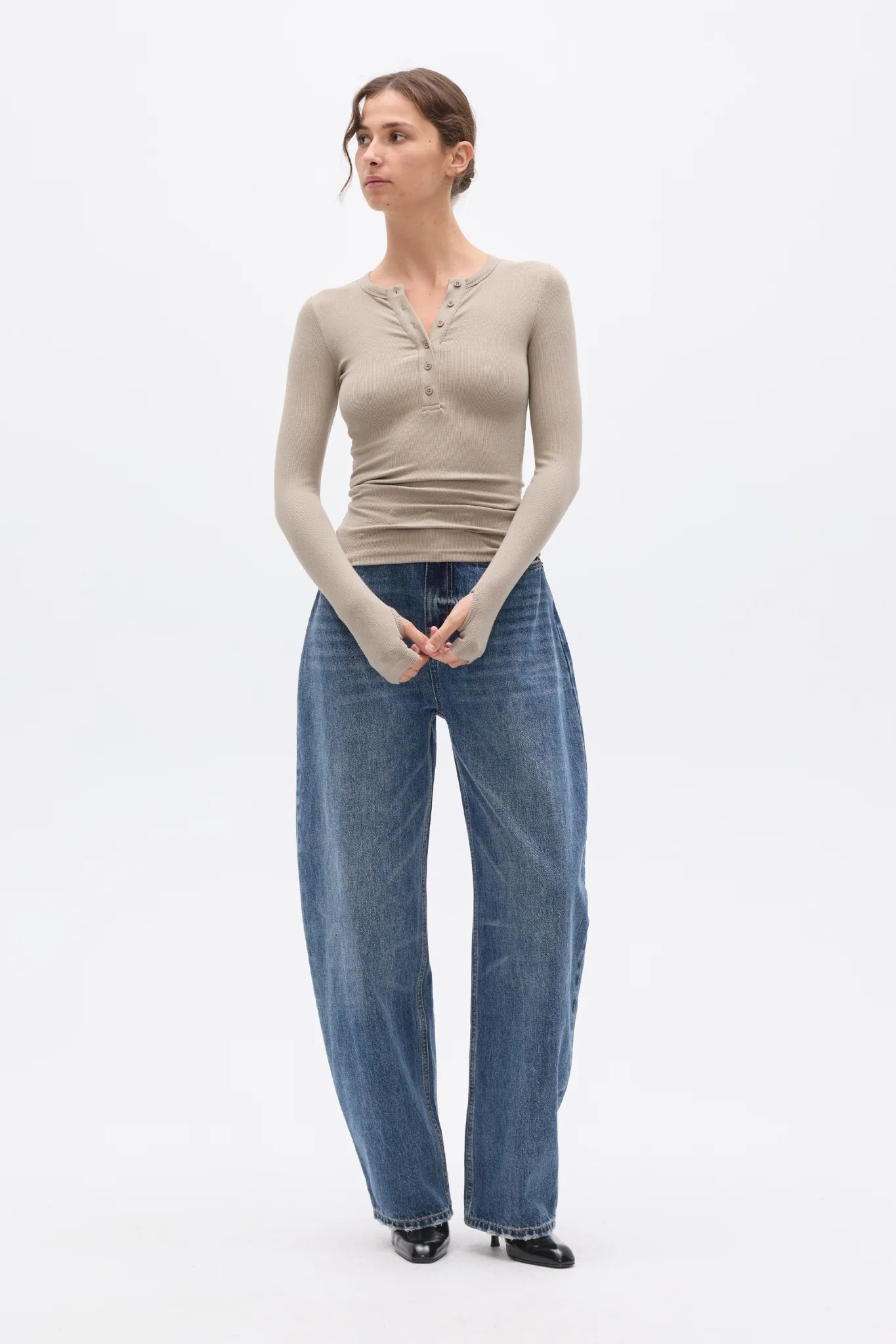 Piper Henley Top - Sage