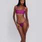 Corset Bikini Bottom - Printed Heart