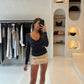 Holly Skort Natural - Frayed