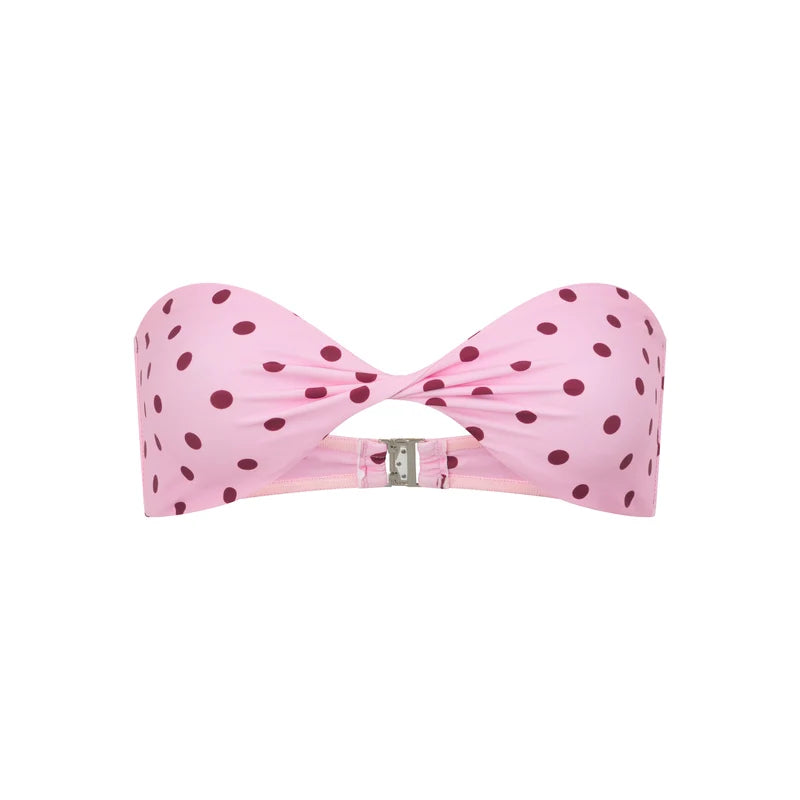 Amira Bandeau - Pink Polka