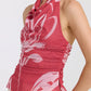Flora Mesh Halter - Hibiscus