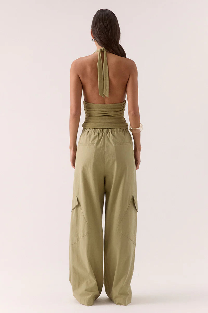 ALORA TOP - OLIVE