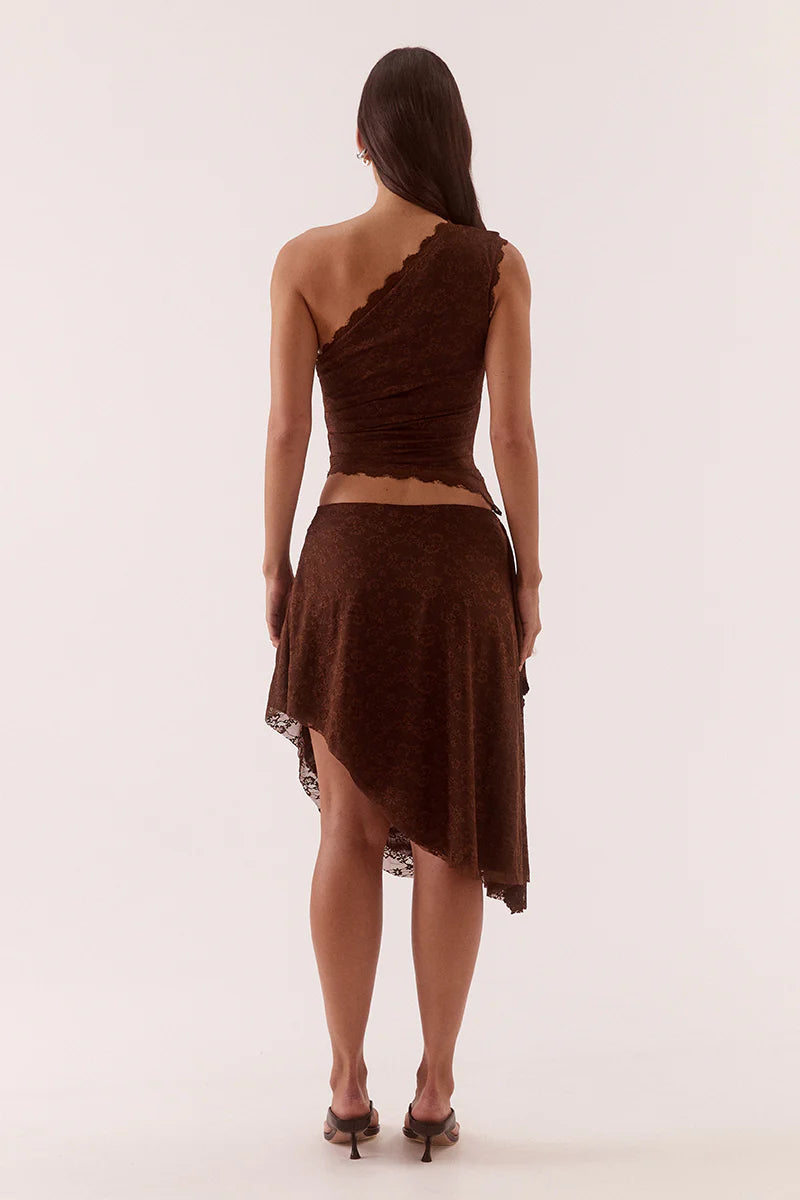 HARPER TOP - CHOCOLATE