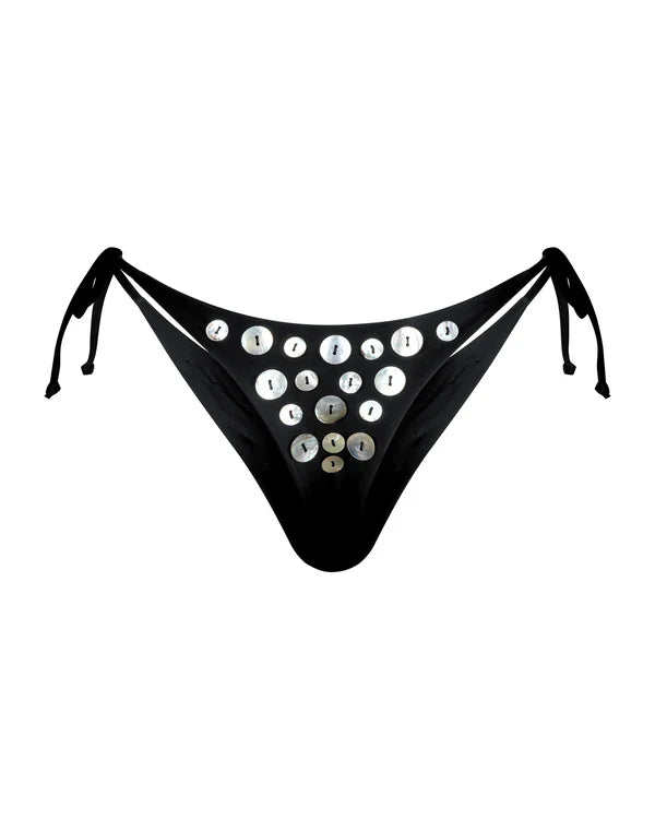 Concha Bikini Bottom - Black