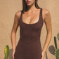 Open Back Bodysuit - Brown