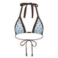 Jayde triangle - Blue Polka