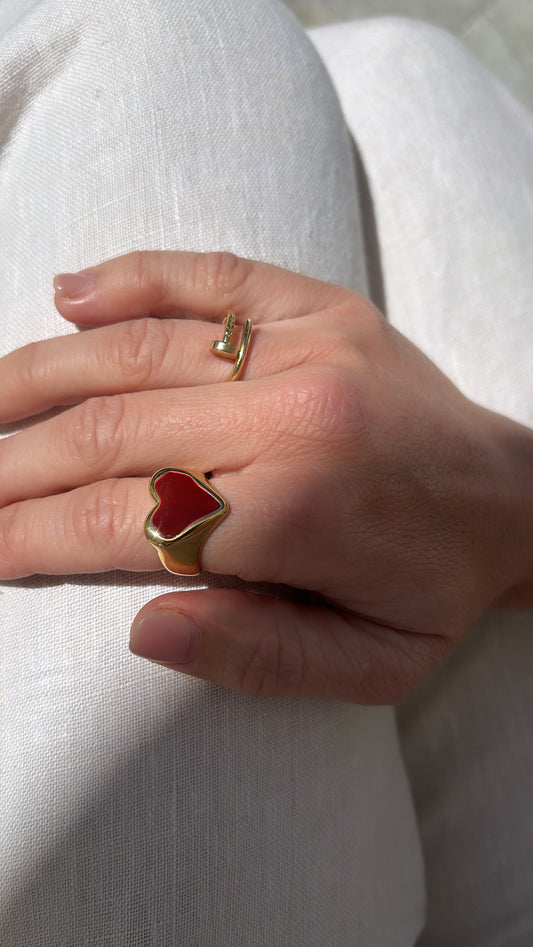 Cherry Heart Ring