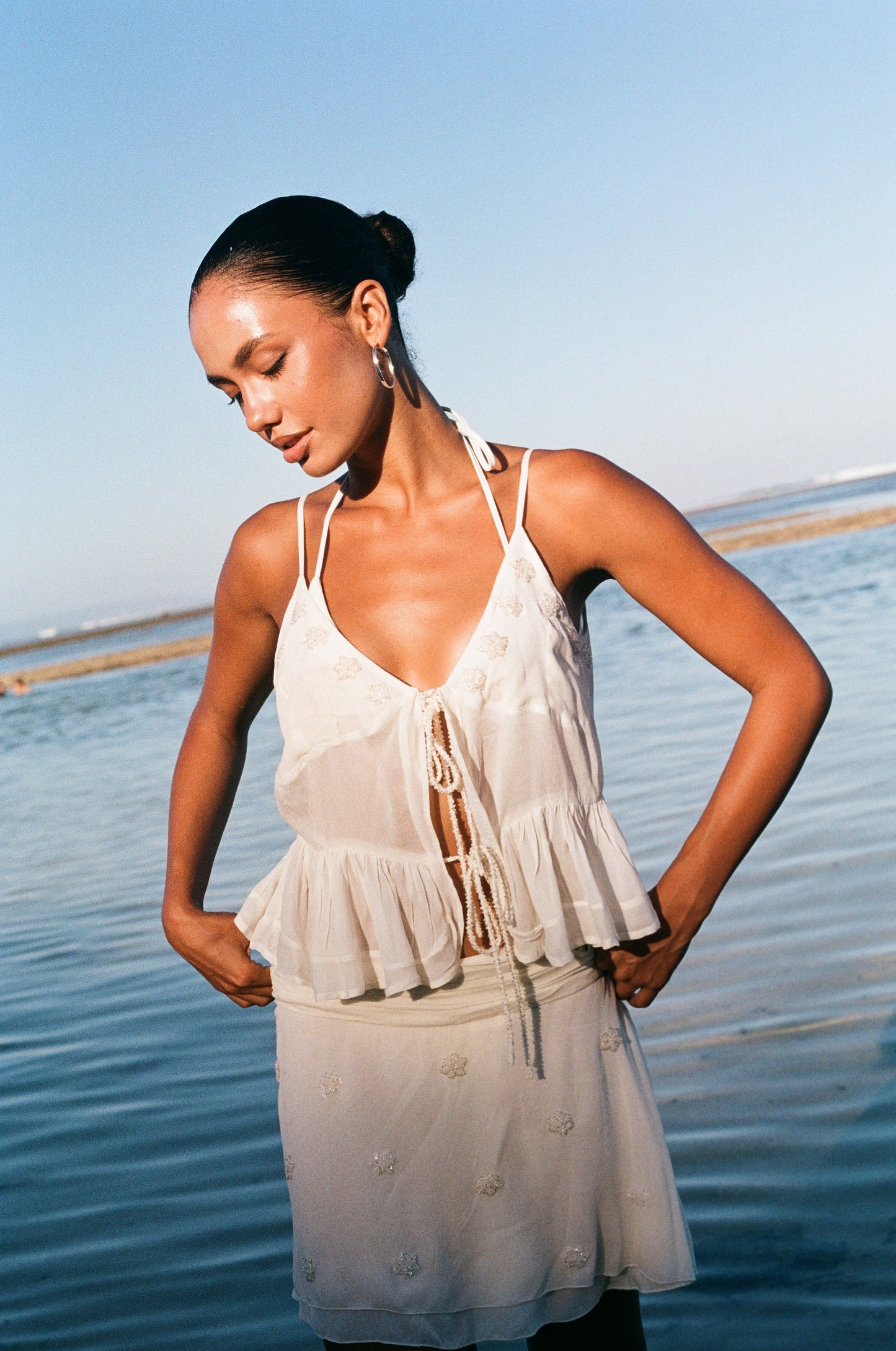 Plumeria Top - Creme