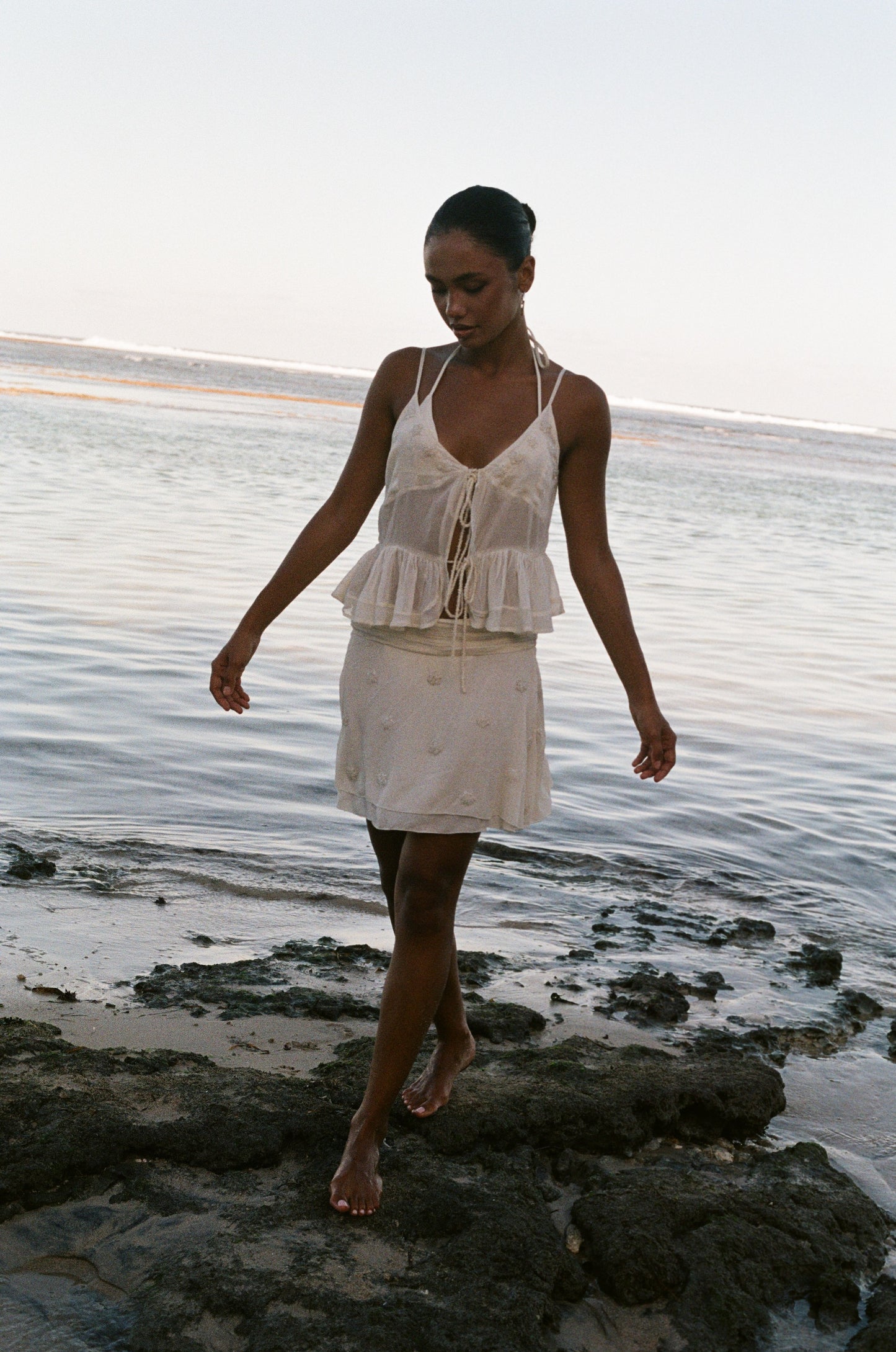 Plumeria Top - Creme
