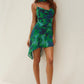 ALORA SCOOP NECK MINI DRESS - CALISTA GREEN