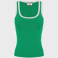 Angelo Tank - Emerald/White