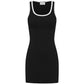 Angelo Tank Mini Dress - Black/White